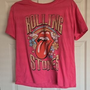 Rolling Stones Kids Pink Graphic T-Shirt